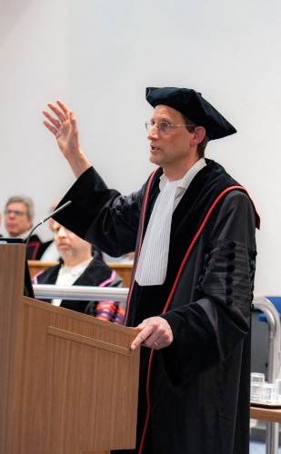 Alexander Heimel gives his inaugural lecture