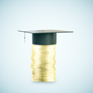 Award with graduation cap